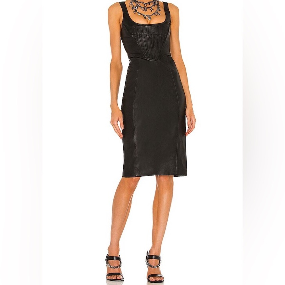 DUNDAS × REVOLVE - LOU LEATHER DRESS